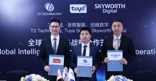 T3 Technology, Tuya Smart and Skyworth Digital signed a strategic cooperation agreement