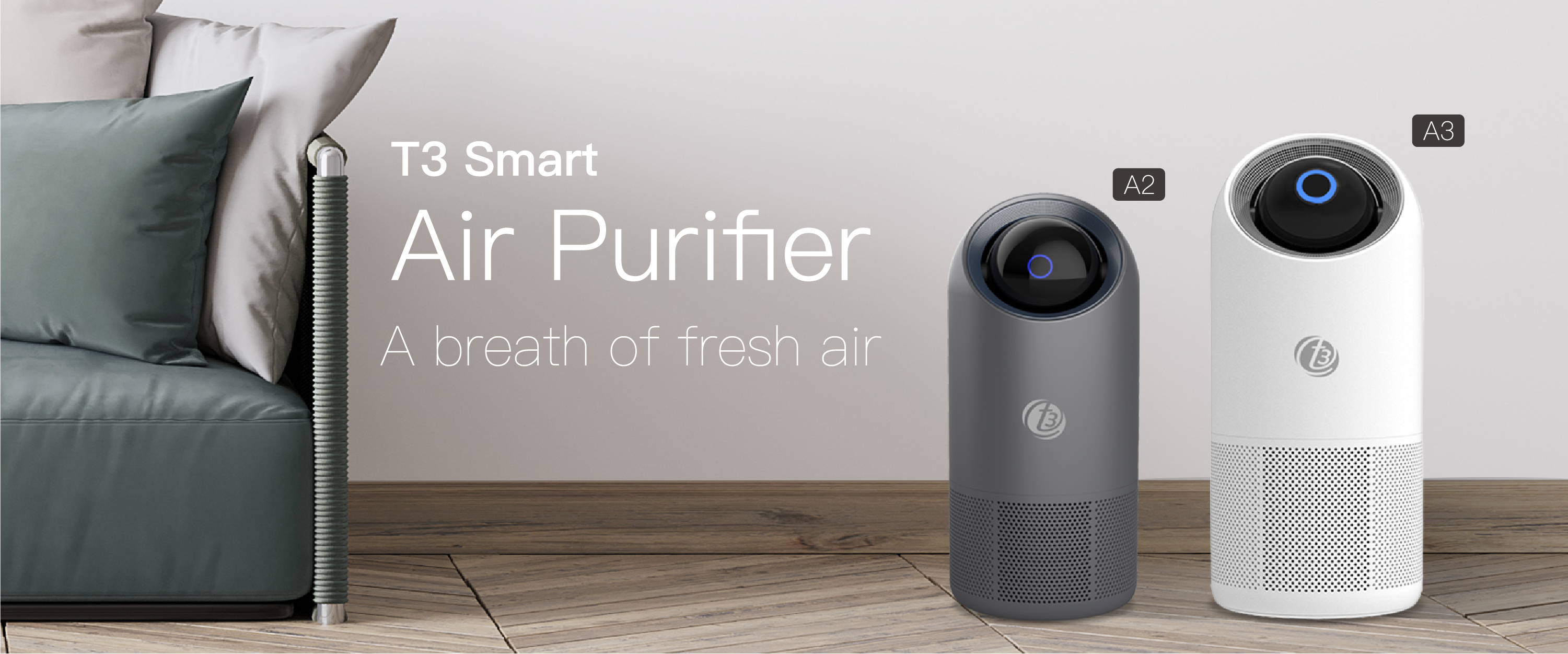 T3 Smart Air Purifier A2 and A3