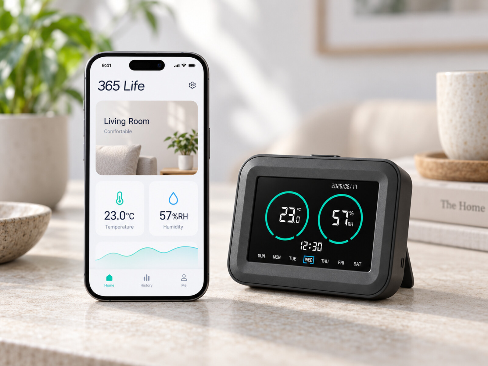 365 Life App 展示 AI Air Hub AH1 的控制界面