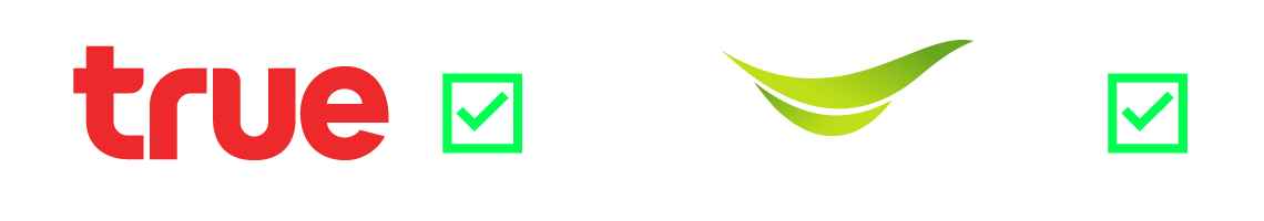 True and AIS network logos