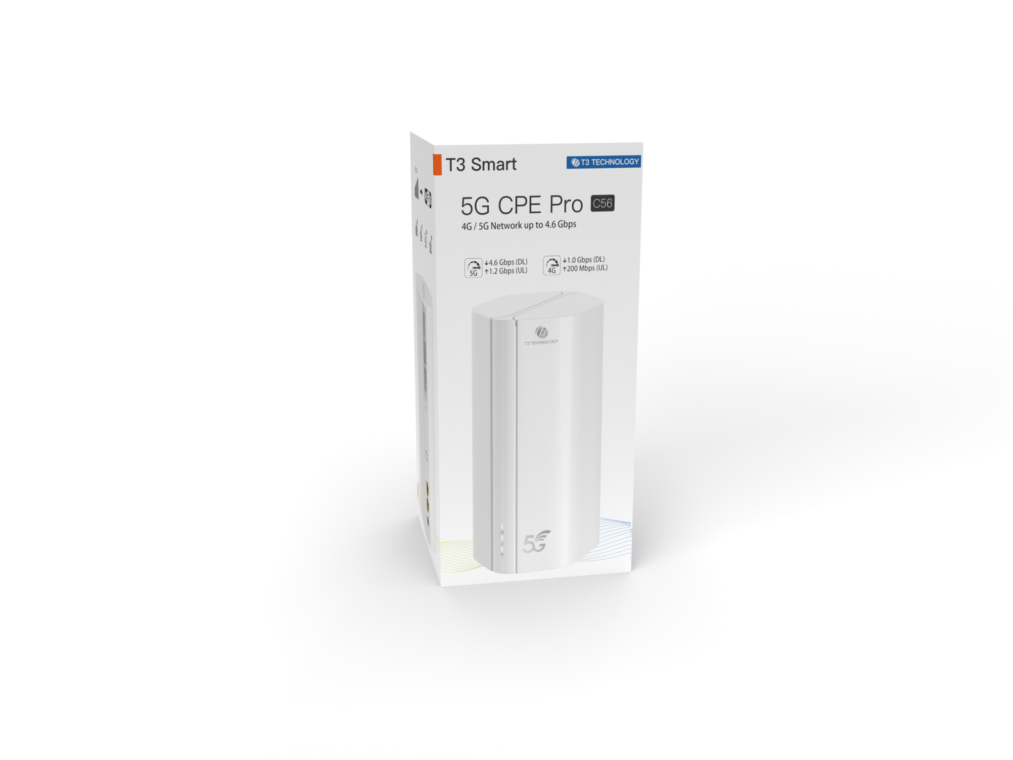 T3 Smart 5G CPE Pro C56 packaging — 01 / Front view