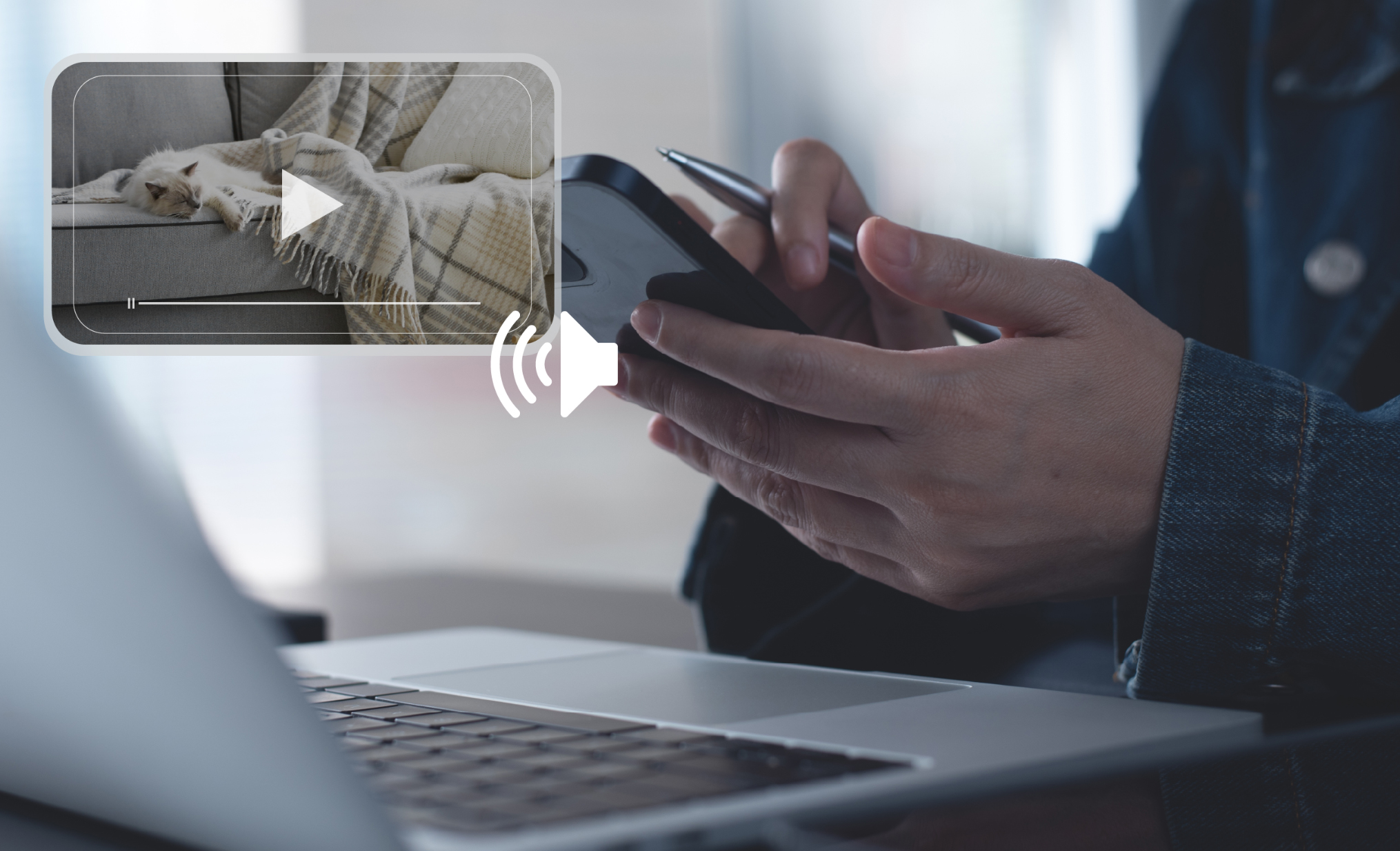 Two-way communication on a phone