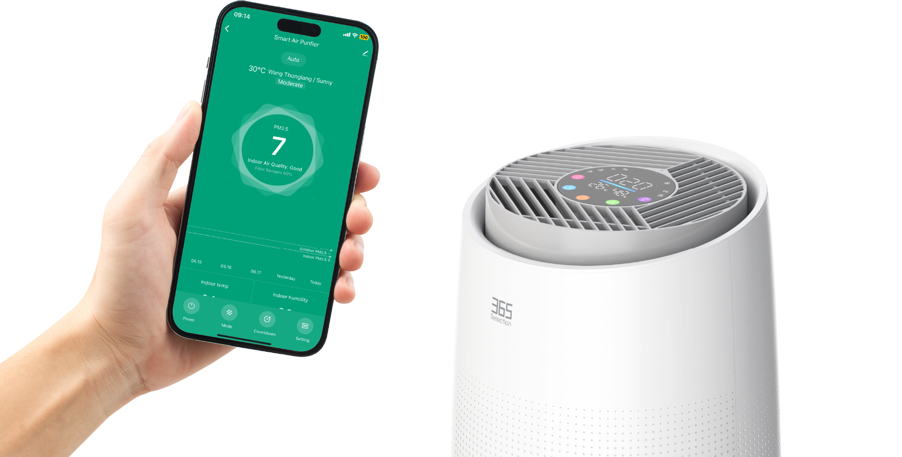 365 Life app on a smartphone held in a hand