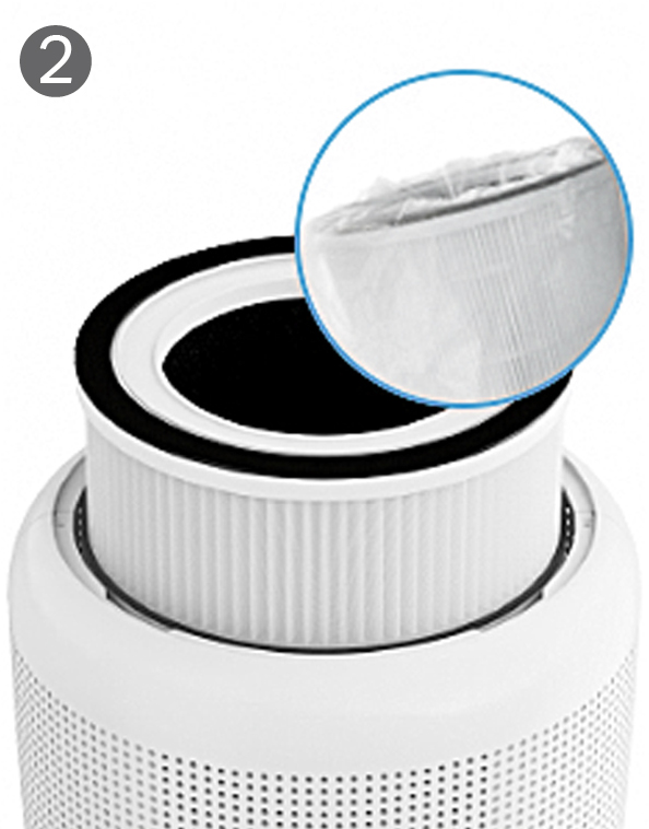 Filter replacement step 2