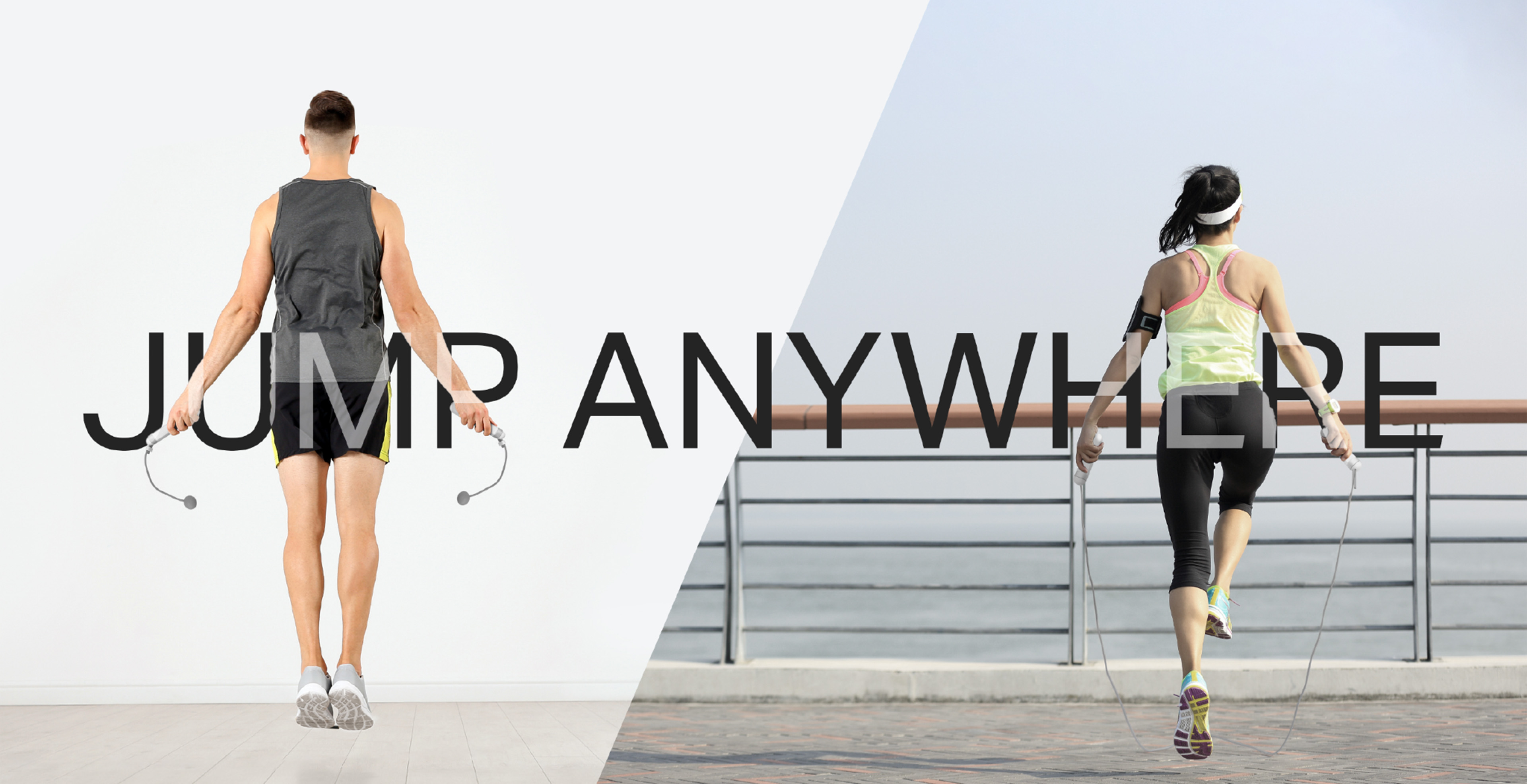 Indoor and outdoor jump rope use examples